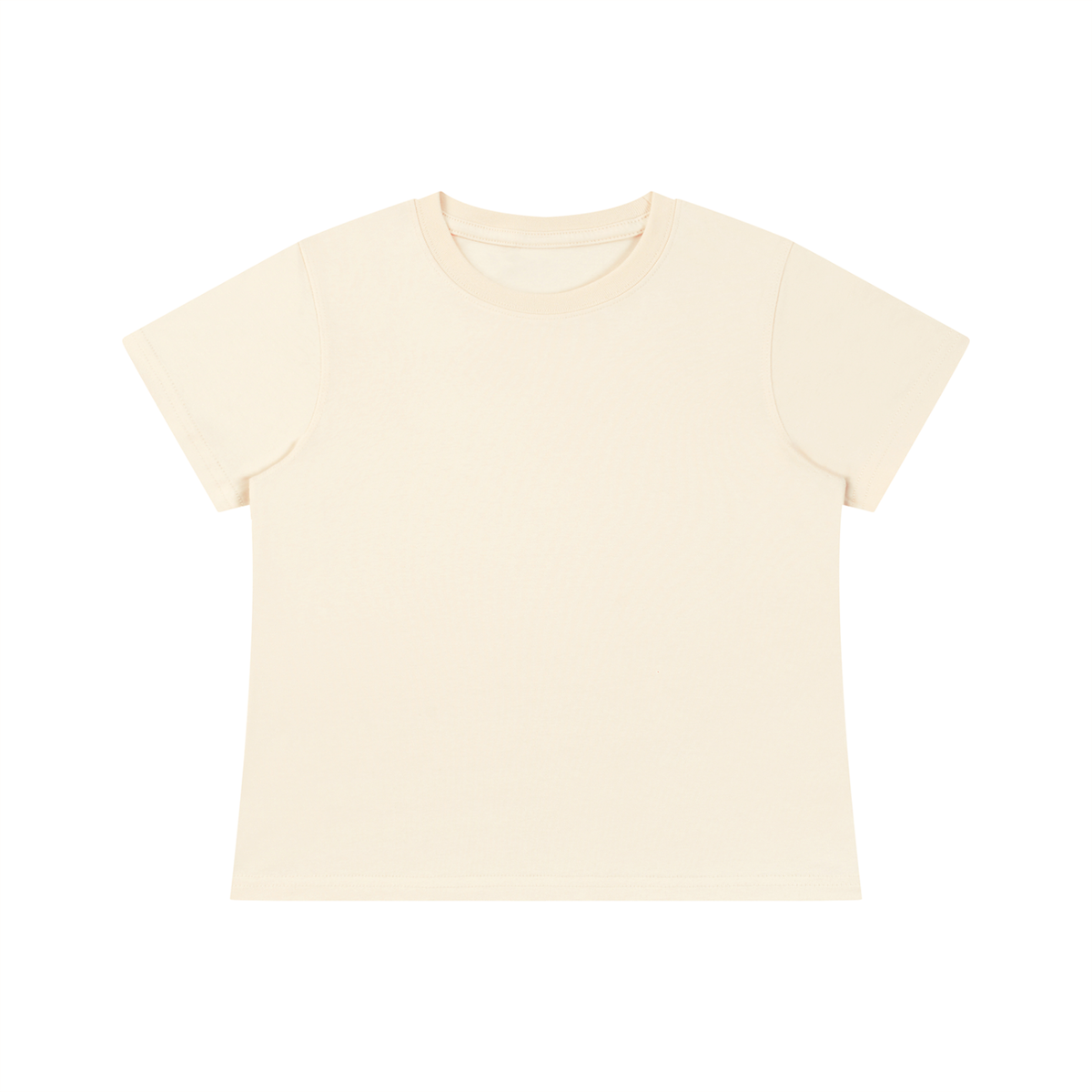 Women's Fitted Baby T-Shirt in light apricot