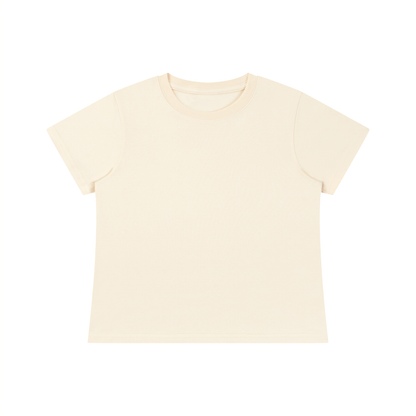 Women's Fitted Baby T-Shirt in light apricot