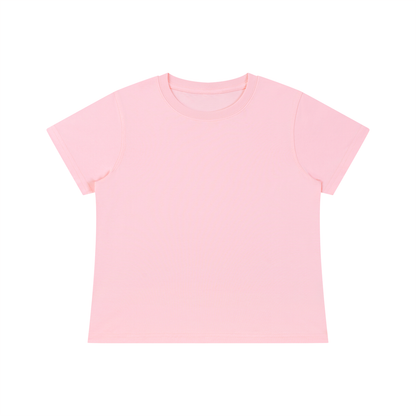 Women's Fitted Baby T-Shirt in pink