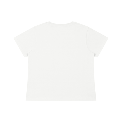 Women's Fitted Baby T-Shirt in white, alternate angle