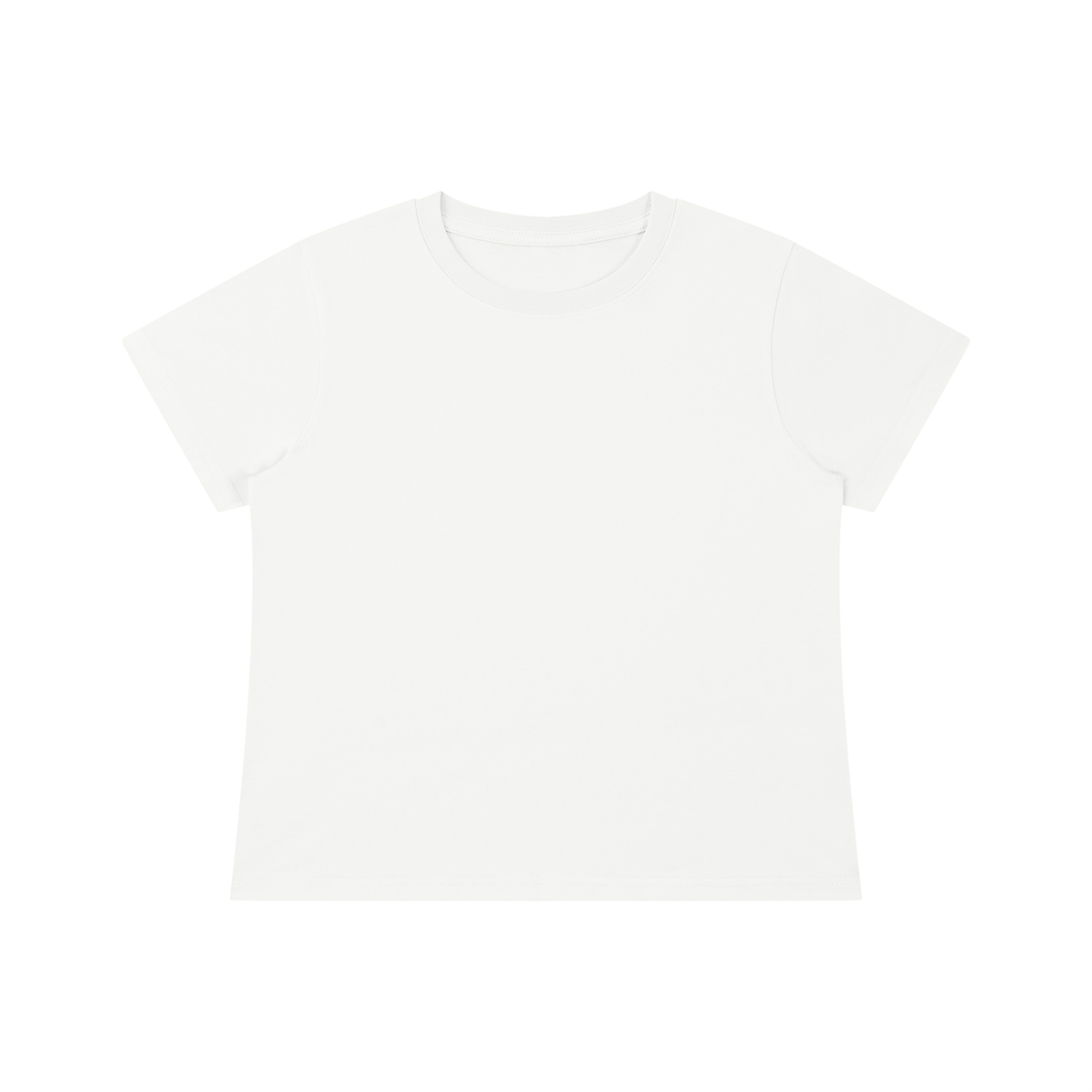 Women's Fitted Baby T-Shirt in white