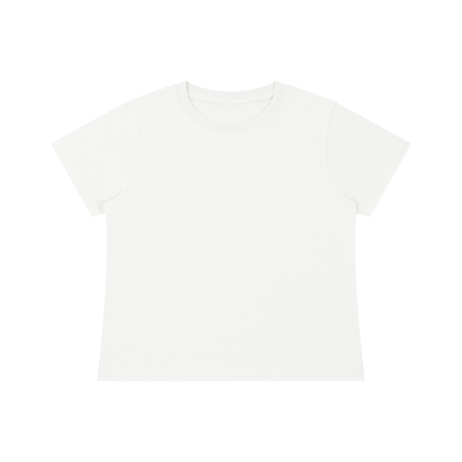 Women's Fitted Baby T-Shirt in white