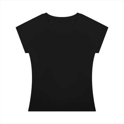 Women's Fitted Crewneck T-Shirt in black