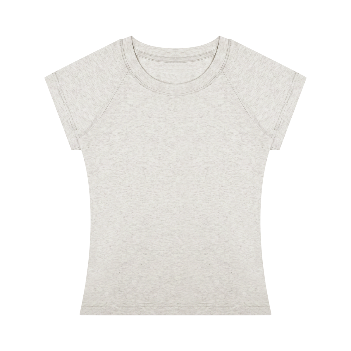 Women's Fitted Crewneck T-Shirt in oat gray