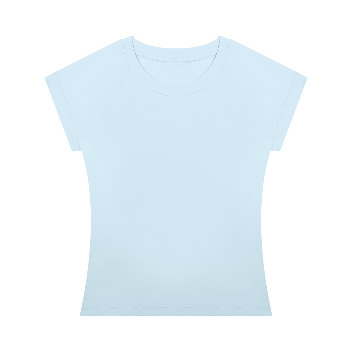 Women's Fitted Crewneck T-Shirt in sky blue