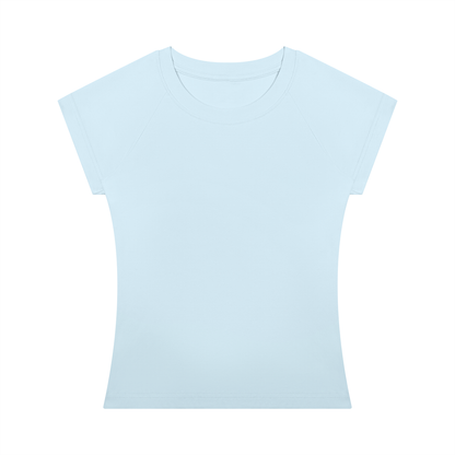 Women's Fitted Crewneck T-Shirt in sky blue