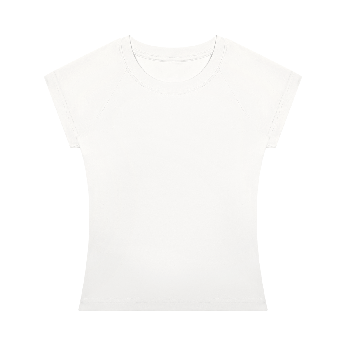 Women's Fitted Crewneck T-Shirt in white