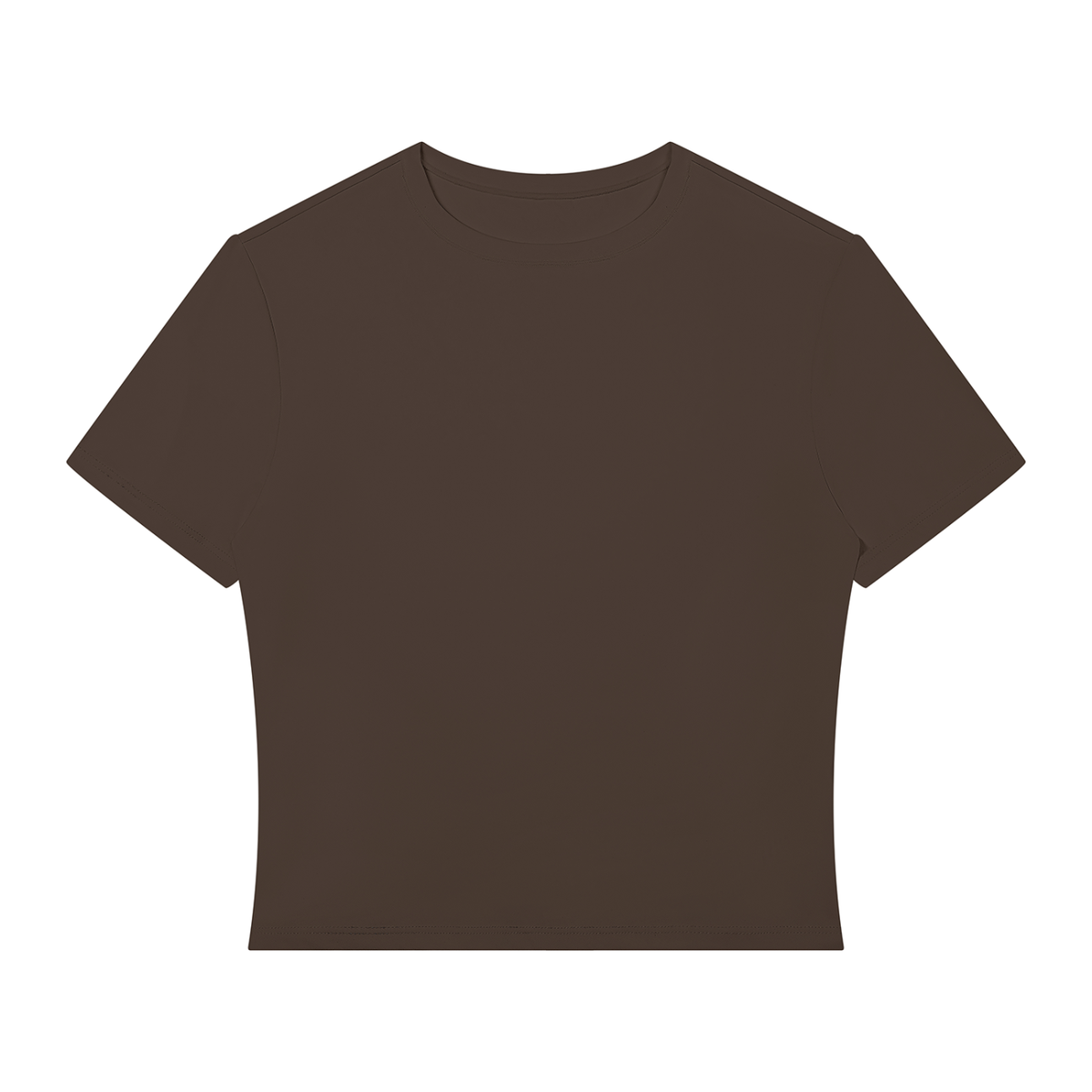 Women's Fitted Performance T-Shirt in coffee