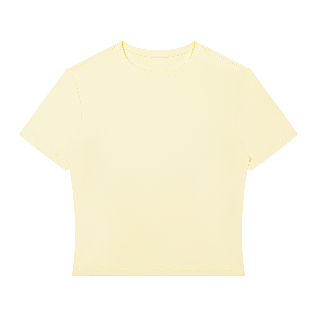 Women's Fitted Performance T-Shirt in light yellow