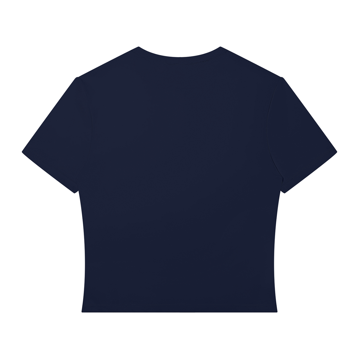 Women's Fitted Performance T-Shirt in navy blue, alternate angle