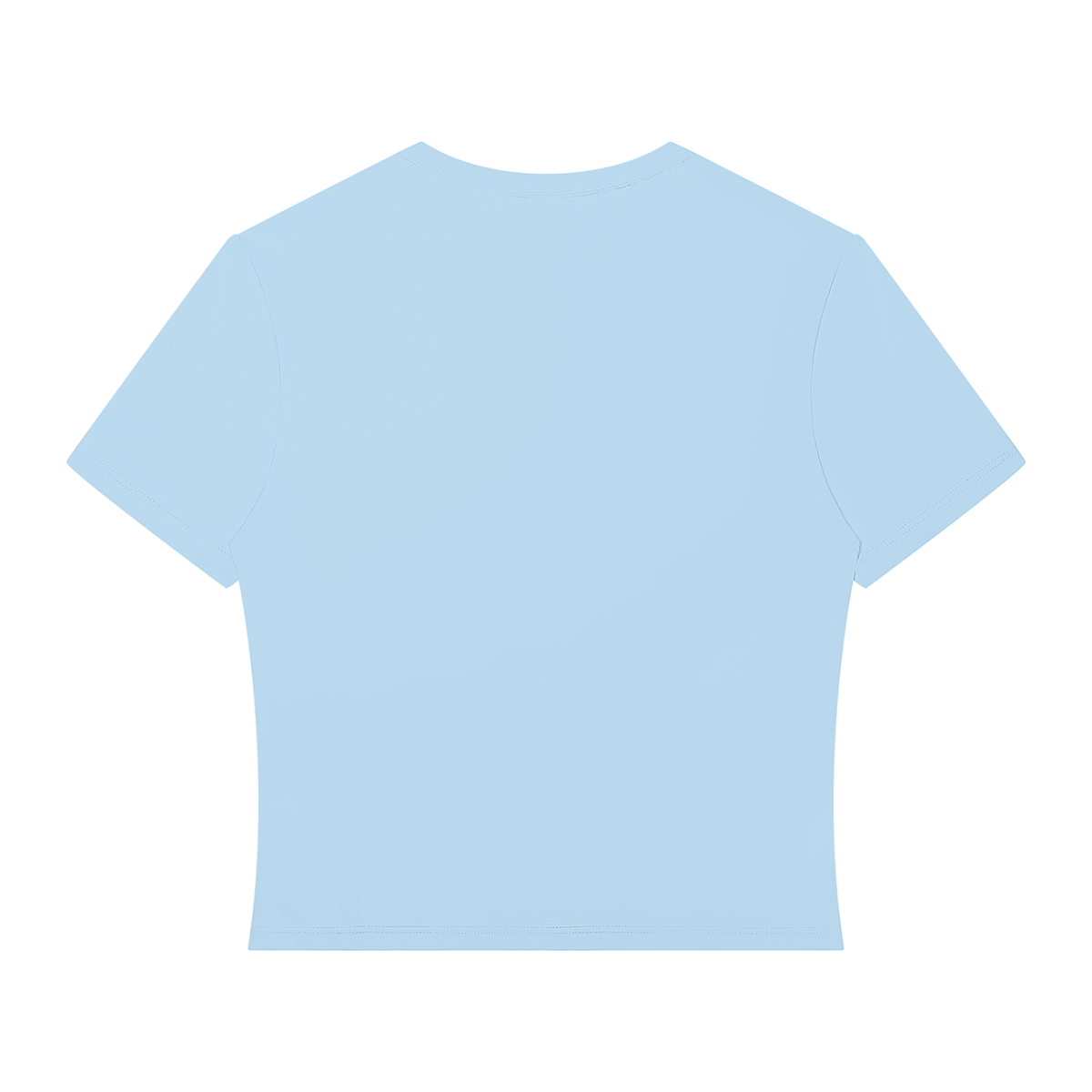 Women's Fitted Performance T-Shirt in sky blue, alternate angle