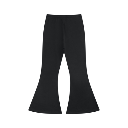 Women's Flared Sweatpants in black, alternate angle