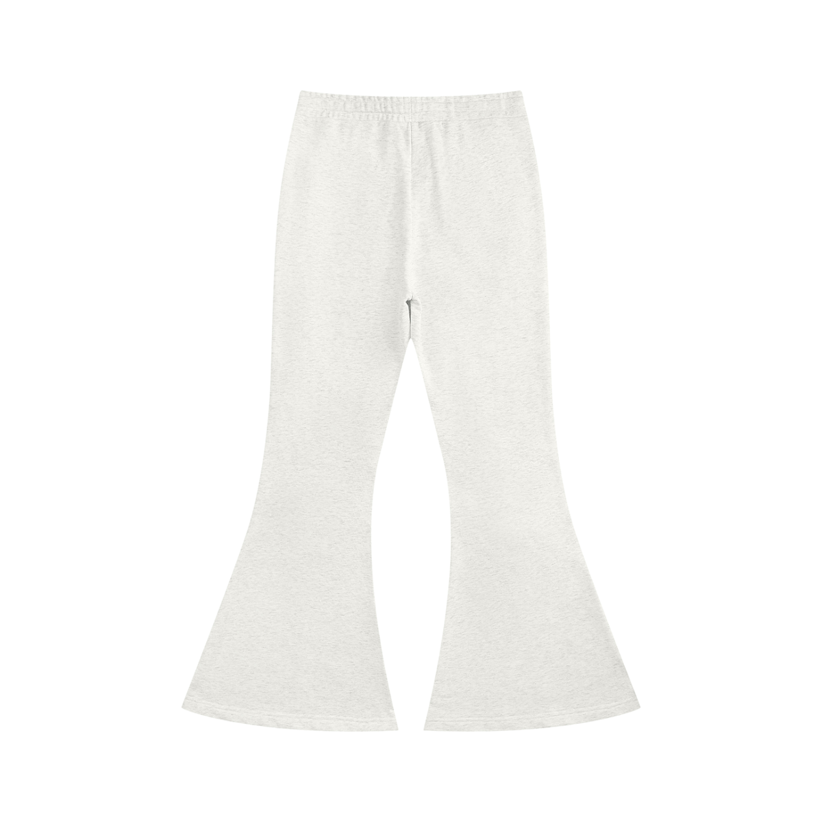 Women's Flared Sweatpants in oat gray, alternate angle