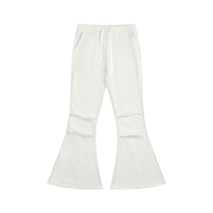 Women's Flared Sweatpants in oat gray