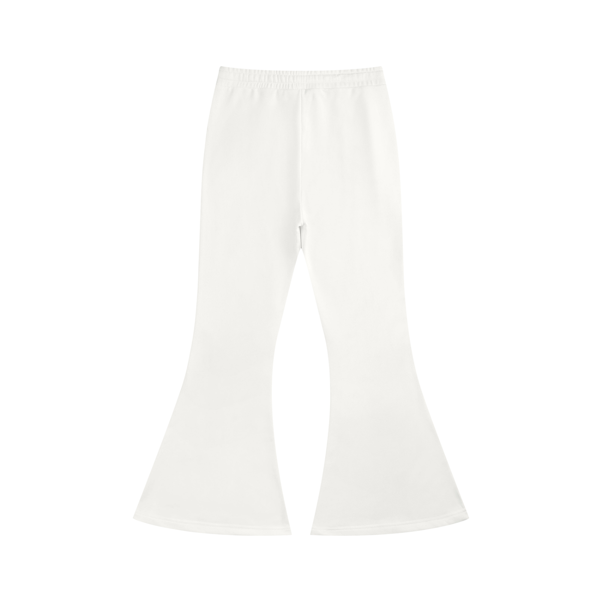 Women's Flared Sweatpants in white, alternate angle