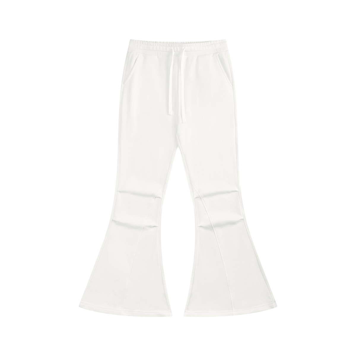Women's Flared Sweatpants in white