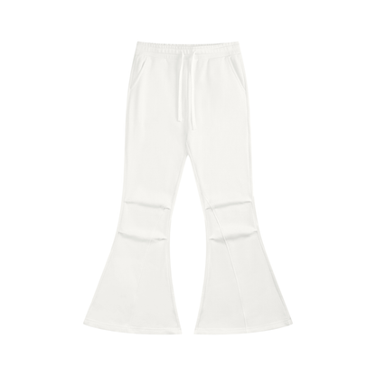 Women's Flared Sweatpants in white
