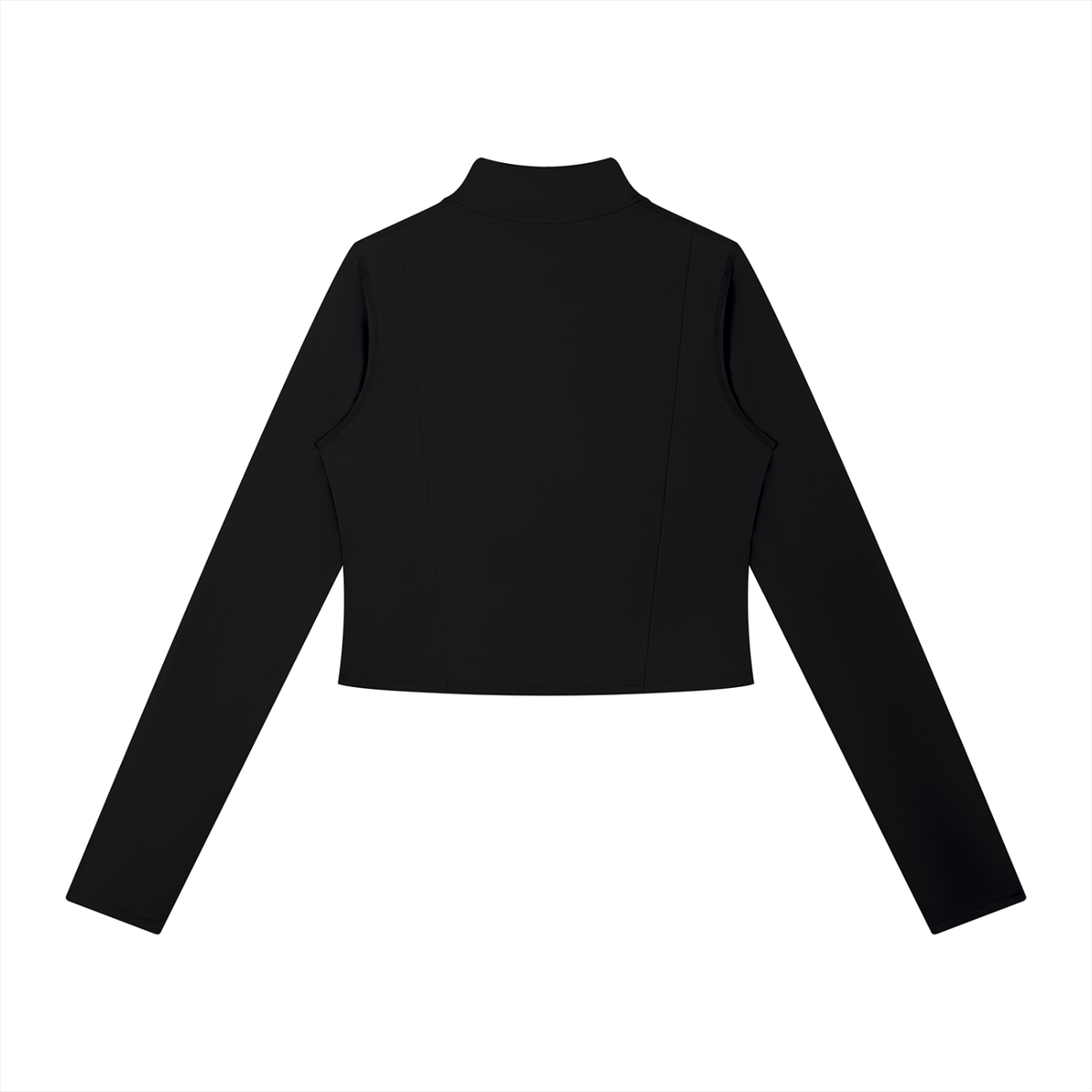 Women's Full-Zip Sports Jacket in black, alternate angle