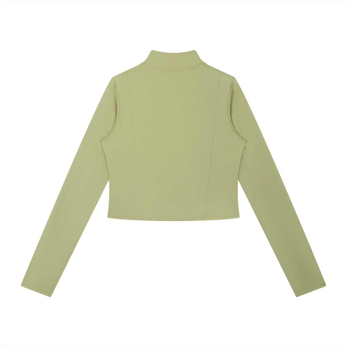 Women's Full-Zip Sports Jacket in gray green, alternate angle
