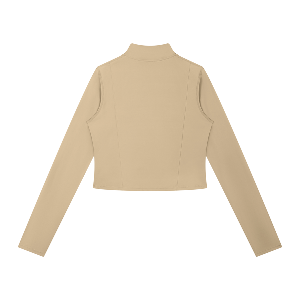 Women's Full-Zip Sports Jacket in khaki, alternate angle