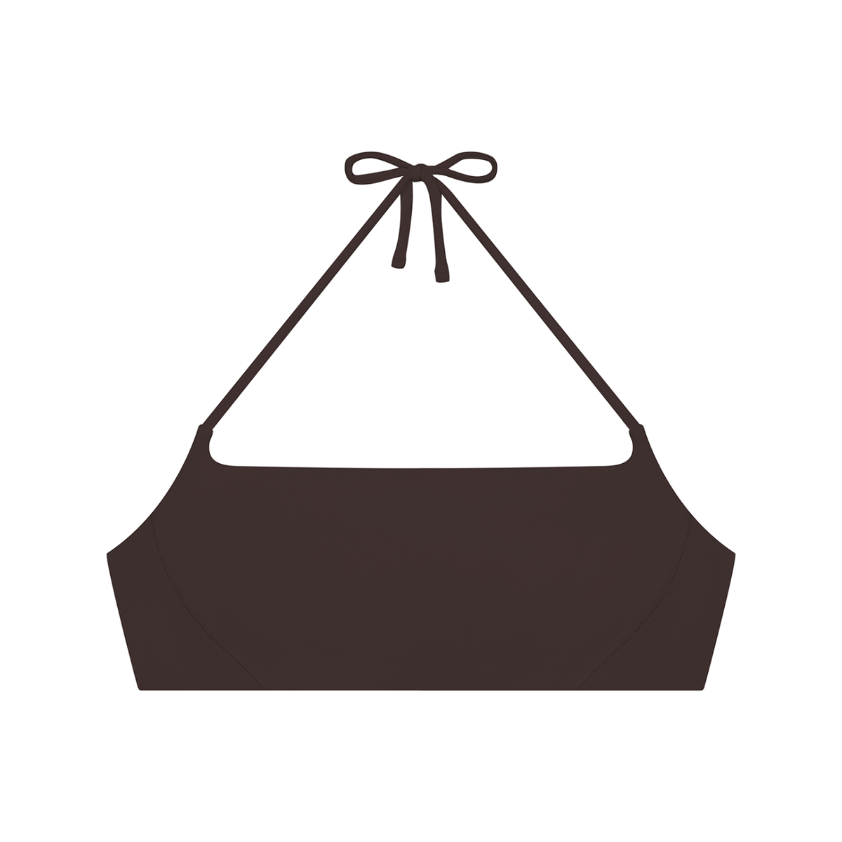 Women's Halter Neck Yoga Sports Bra in brown