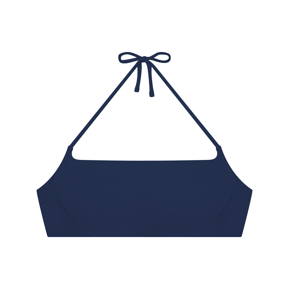 Women's Halter Neck Yoga Sports Bra in navy blue