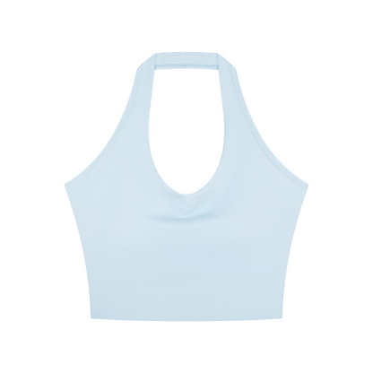 Women's Halter Yoga Sports Bra in light blue