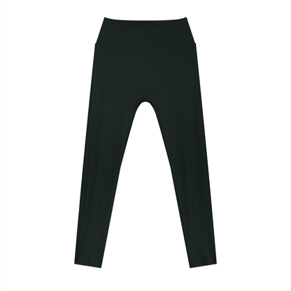 Women's High Rise Ankle Length Leggings in black
