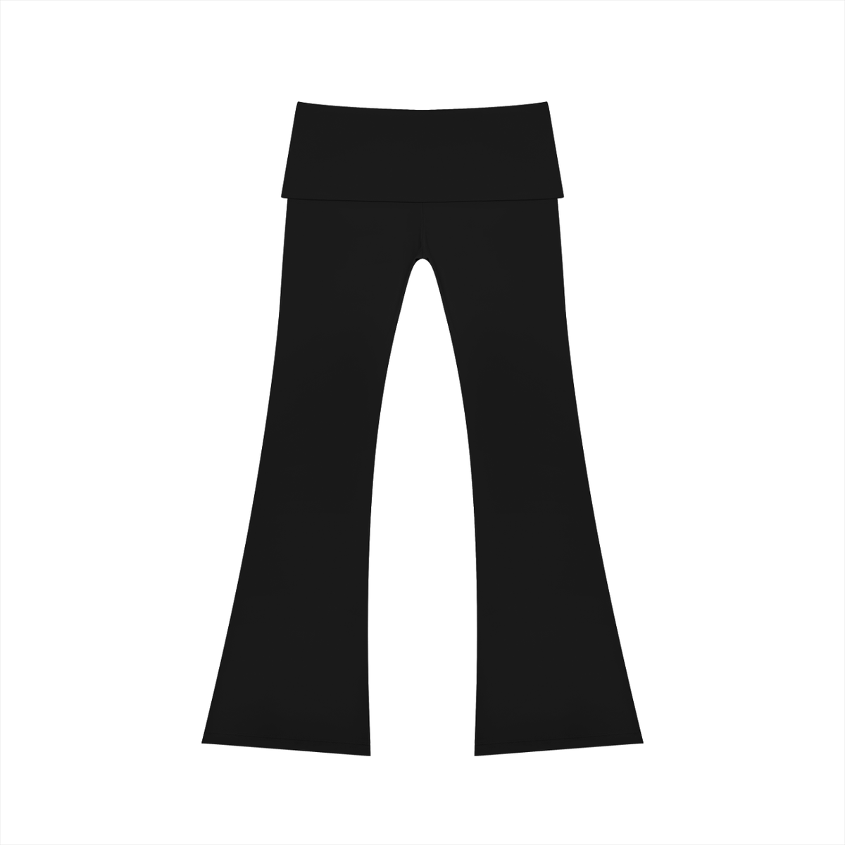 Women's High Rise Flared Yoga Pants in black, alternate angle