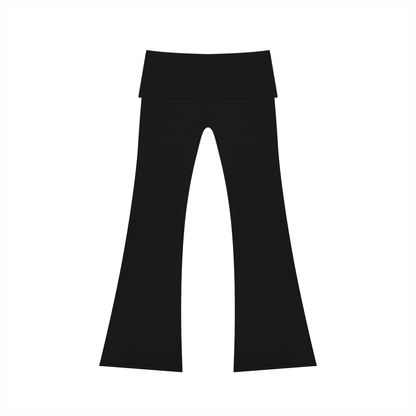 Women's High Rise Flared Yoga Pants in black, alternate angle
