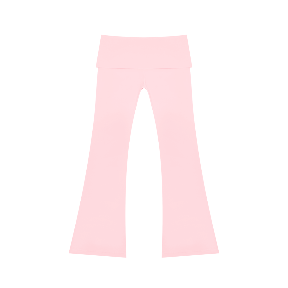 Women's High Rise Flared Yoga Pants in pink, alternate angle