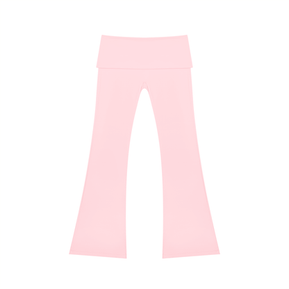 Women's High Rise Flared Yoga Pants in pink