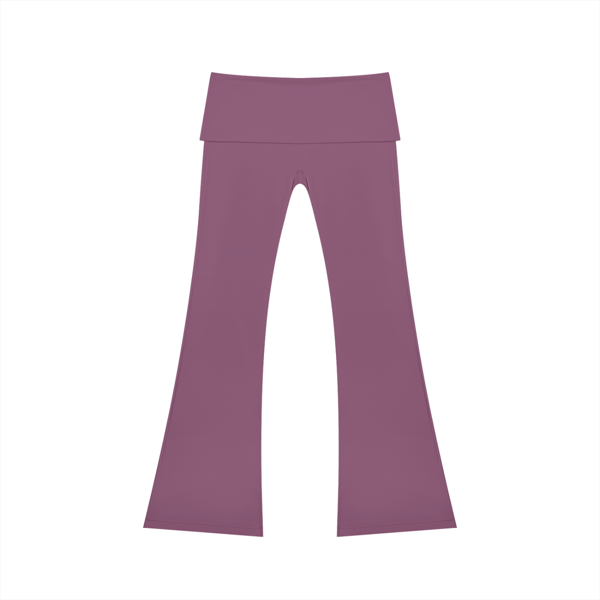 Women's High Rise Flared Yoga Pants in plum purple