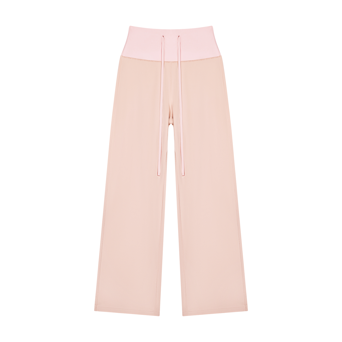 Women's High Rise Straight Leg Yoga Leggings in nude pink with pink