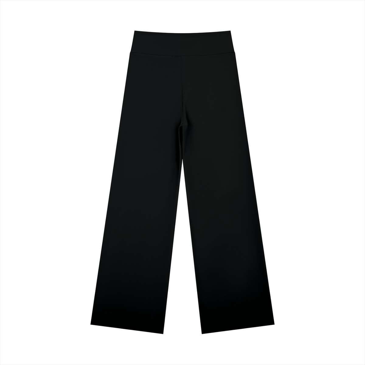 Women's High Rise Straight Leg Yoga Pants in black, alternate angle