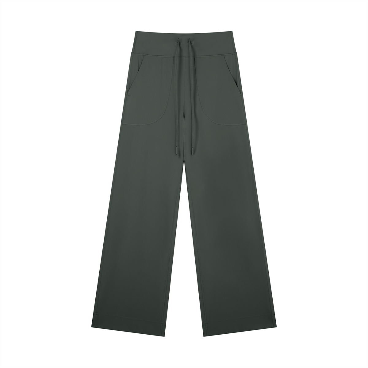 Women's High Rise Straight Leg Yoga Pants in dark gray