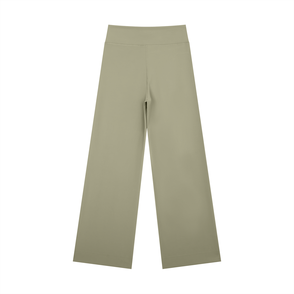 Women's High Rise Straight Leg Yoga Pants in gray, alternate angle