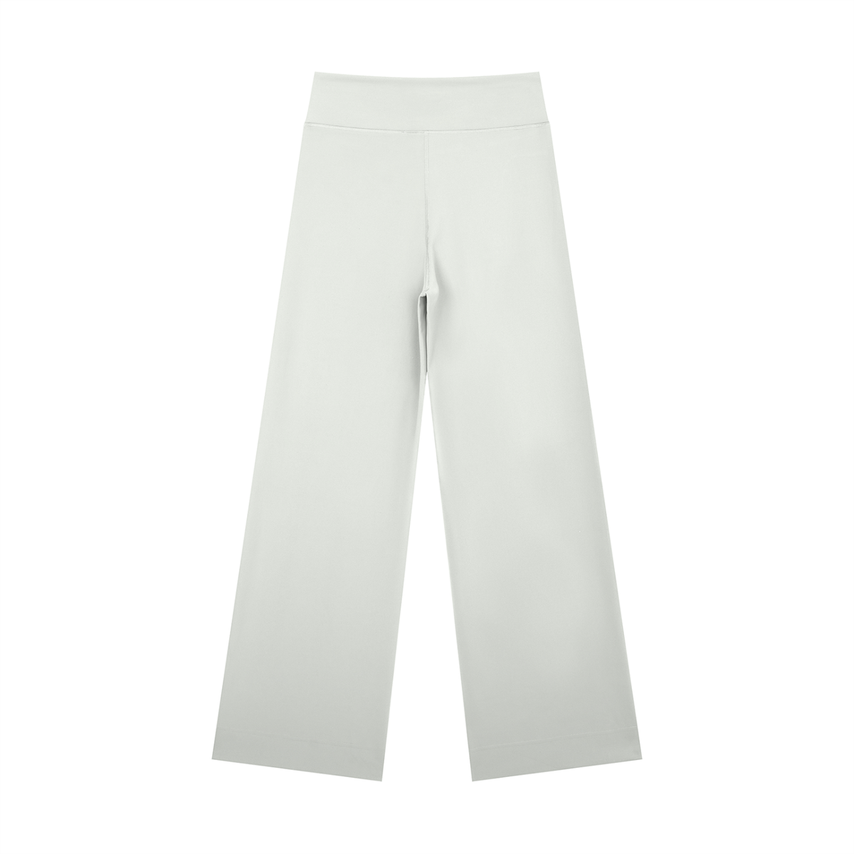 Women's High Rise Straight Leg Yoga Pants in light gray, alternate angle