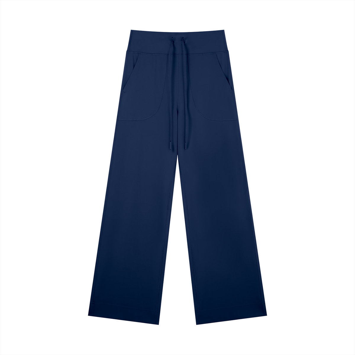 Women's High Rise Straight Leg Yoga Pants in navy blue