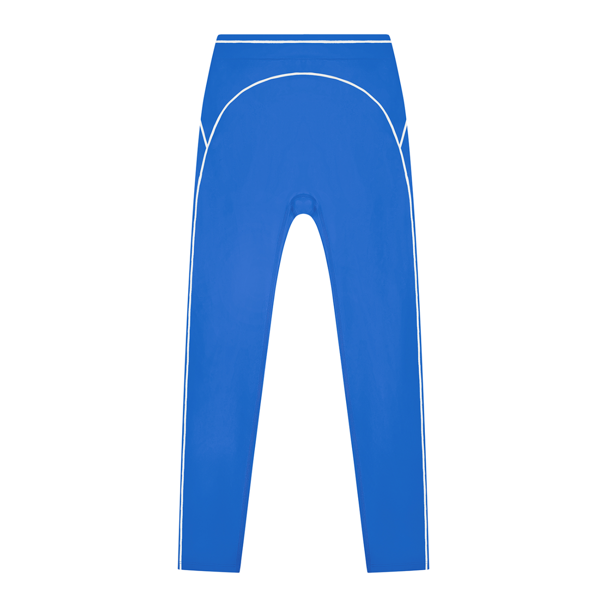 Women's High Rise Topstitching Leggings in colorful blue