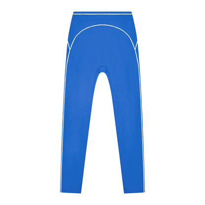 Women's High Rise Topstitching Leggings in colorful blue