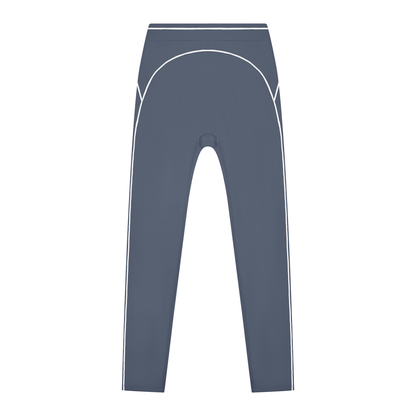 Women's High Rise Topstitching Leggings in haze blue