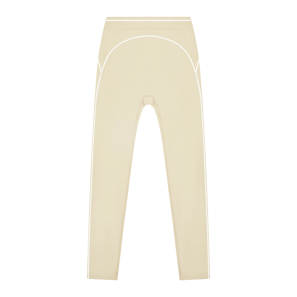 Women's High Rise Topstitching Leggings in light apricot