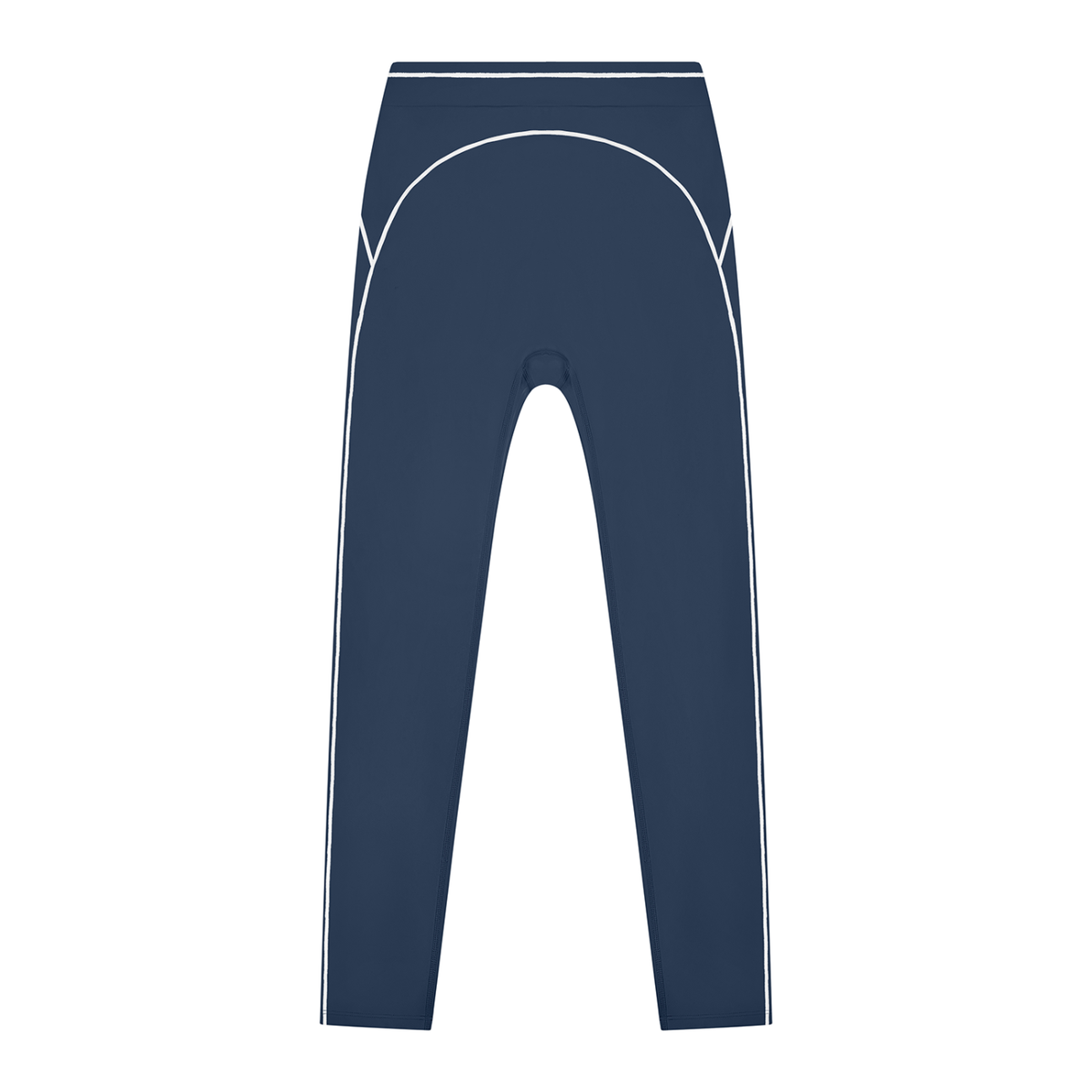 Women's High Rise Topstitching Leggings in navy blue