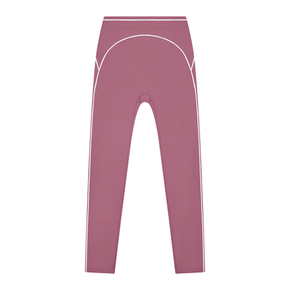 Women's High Rise Topstitching Leggings in purple