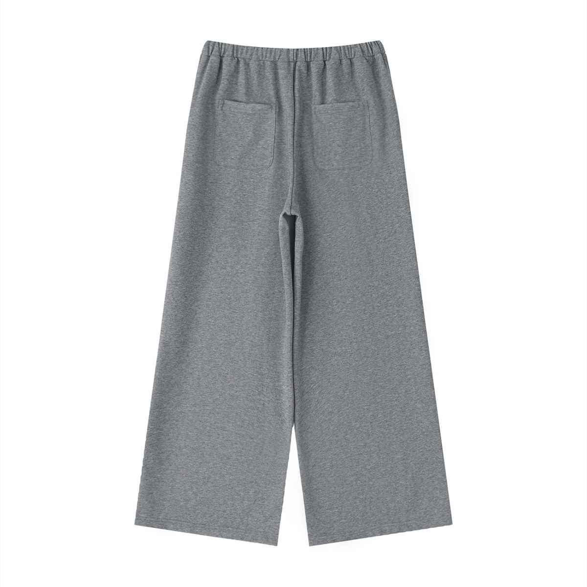 Women's High-Rise Wide Leg Drawstring Sweatpants in flower gray, alternate angle