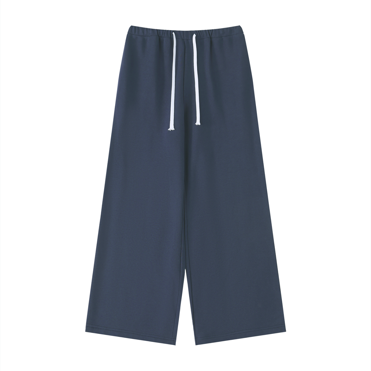 Women's High-Rise Wide Leg Drawstring Sweatpants in navy blue
