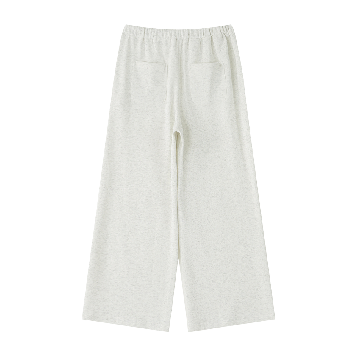 Women's High-Rise Wide Leg Drawstring Sweatpants in oat gray, alternate angle