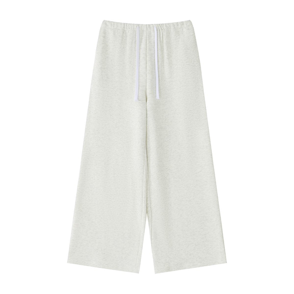 Women's High-Rise Wide Leg Drawstring Sweatpants in oat gray