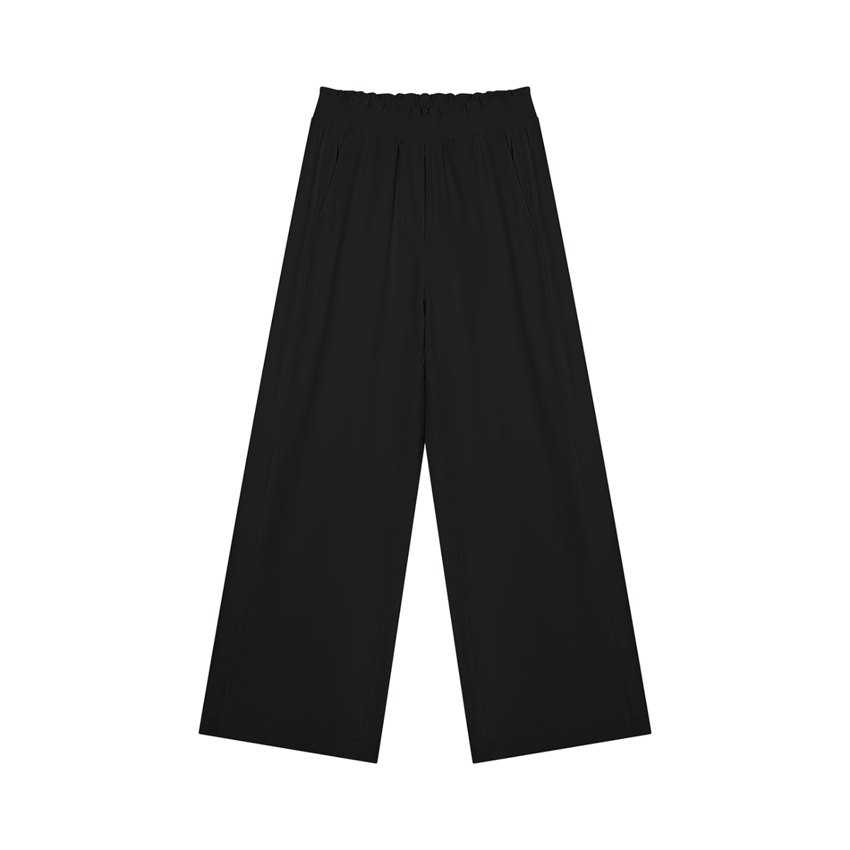 Women's High Rise Wide Leg Pants in black